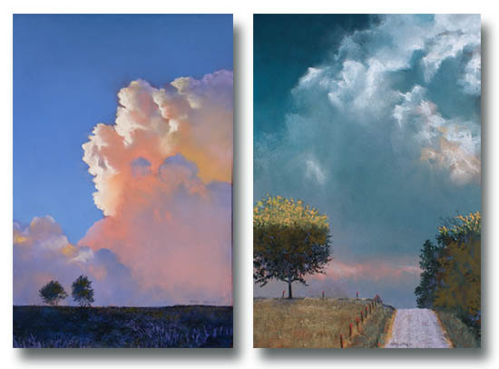 Jerry Brown Cloud paintings